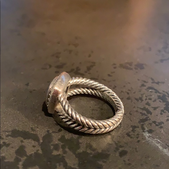 Albion Petite Ring with Gemstone & Diamonds - Picture 2 of 4